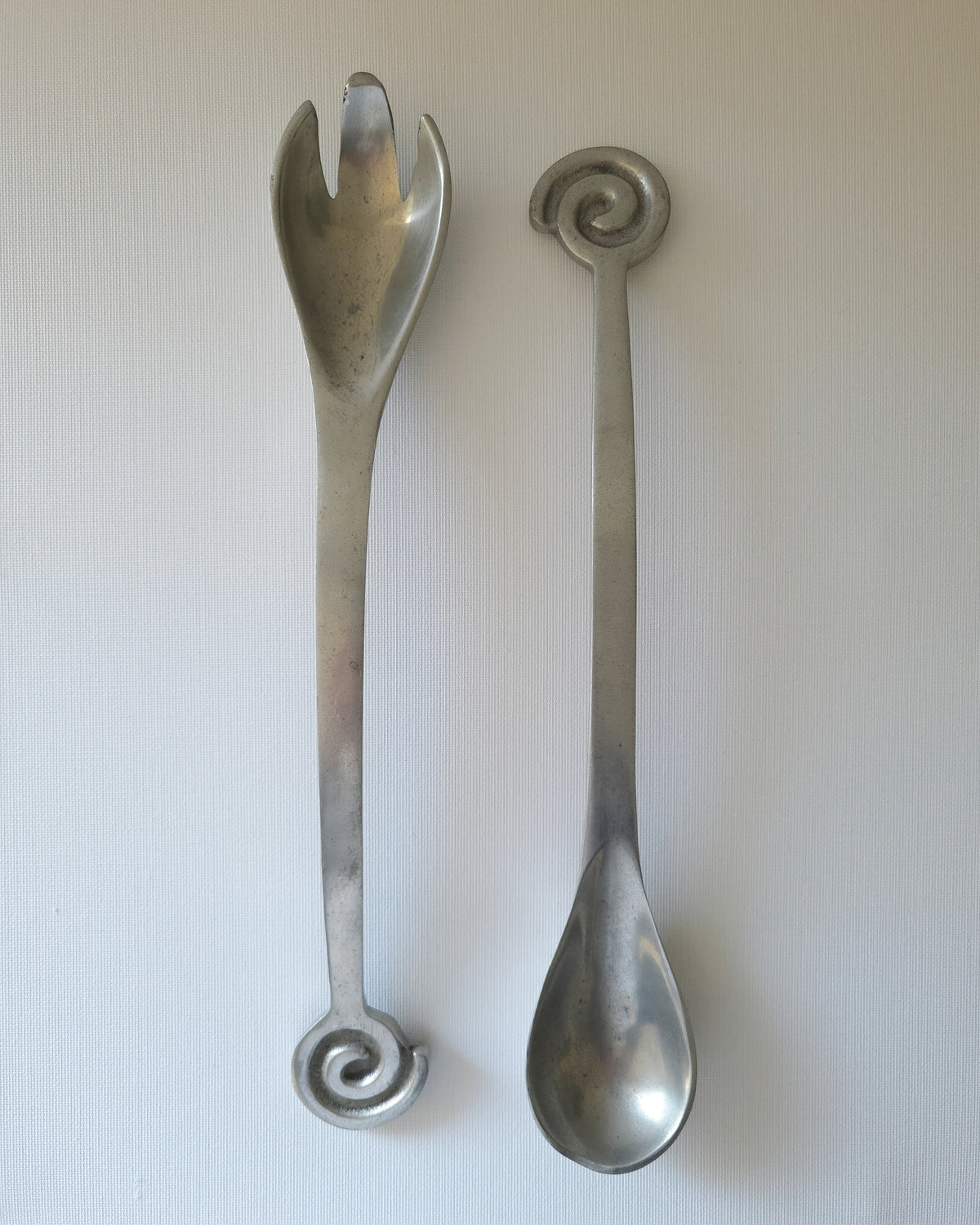 Vintage Spiral Handle Salad Servers