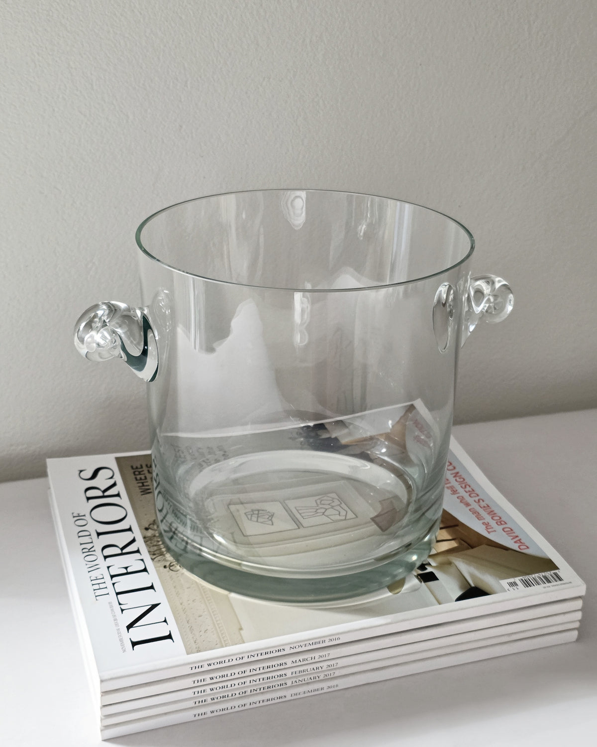 Tiffany & Co Crystal Glass Champagne Ice Bucket 1980s