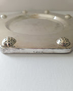 Vintage Octagonal Silver Plated Tray by Valenti Spain