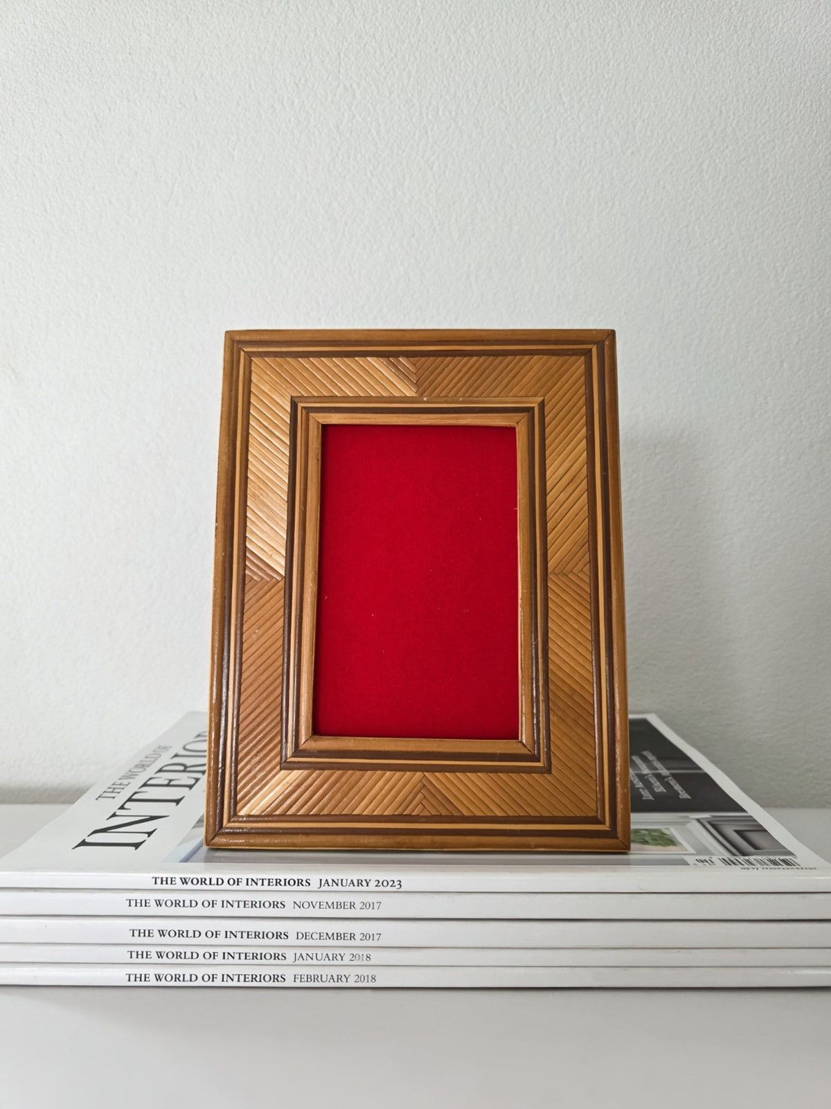 Vintage Bamboo Picture Frame