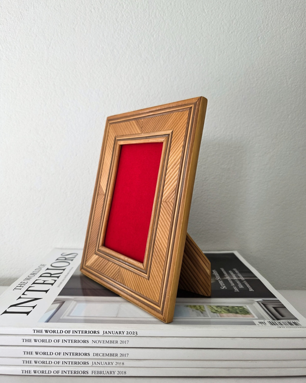 Vintage Bamboo Picture Frame