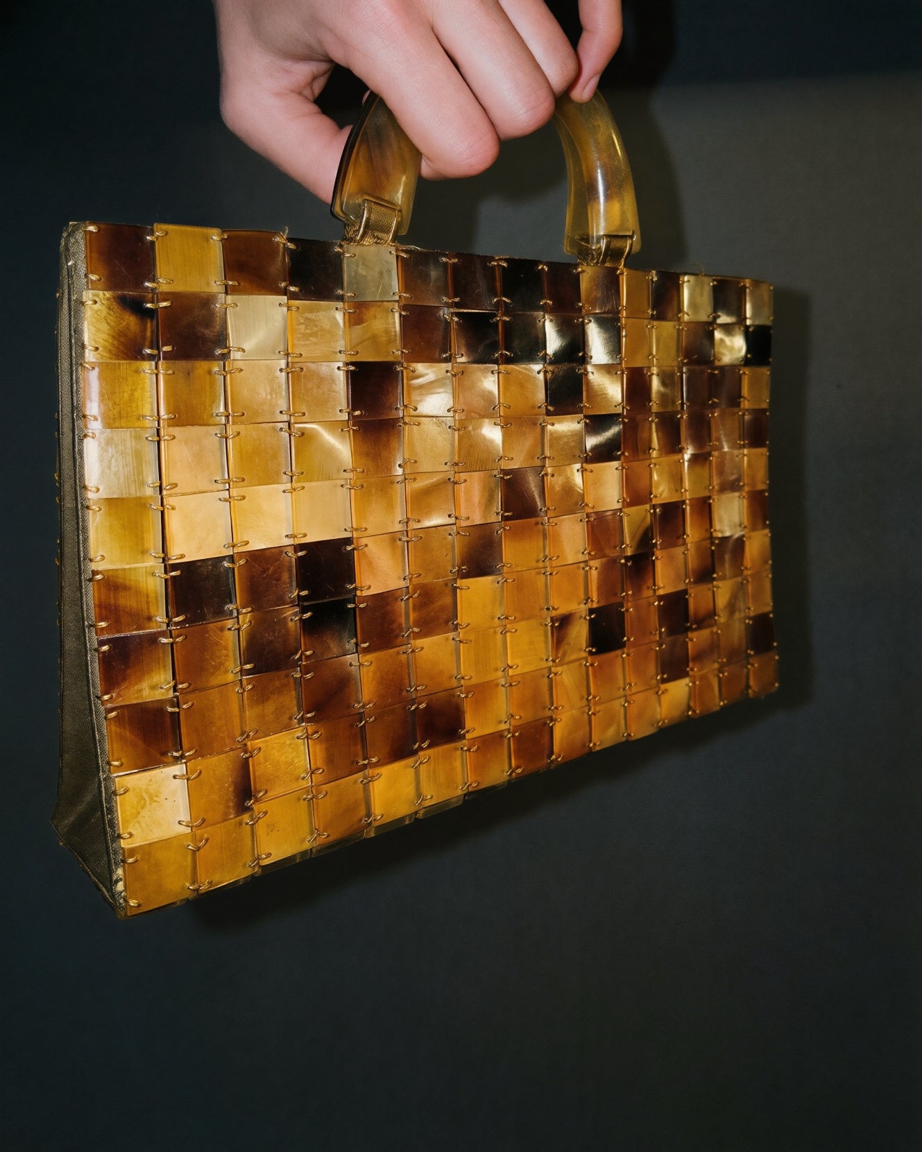 Early 2000s Faux Tortoiseshell Bag