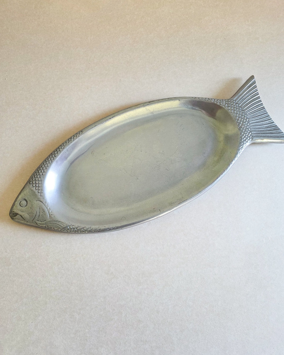 Vintage Cast Aluminium Fish Platter/Tray