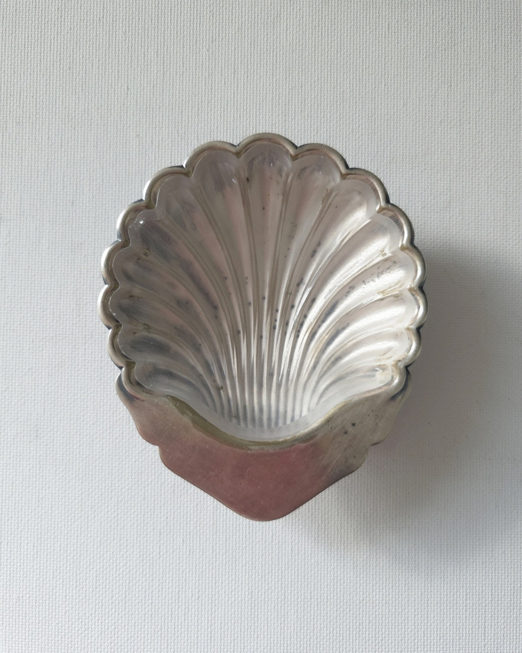 Petit Silver Plated Vintage Shell Vide Poche
