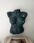 1990s Handmade Plaster Female Bust