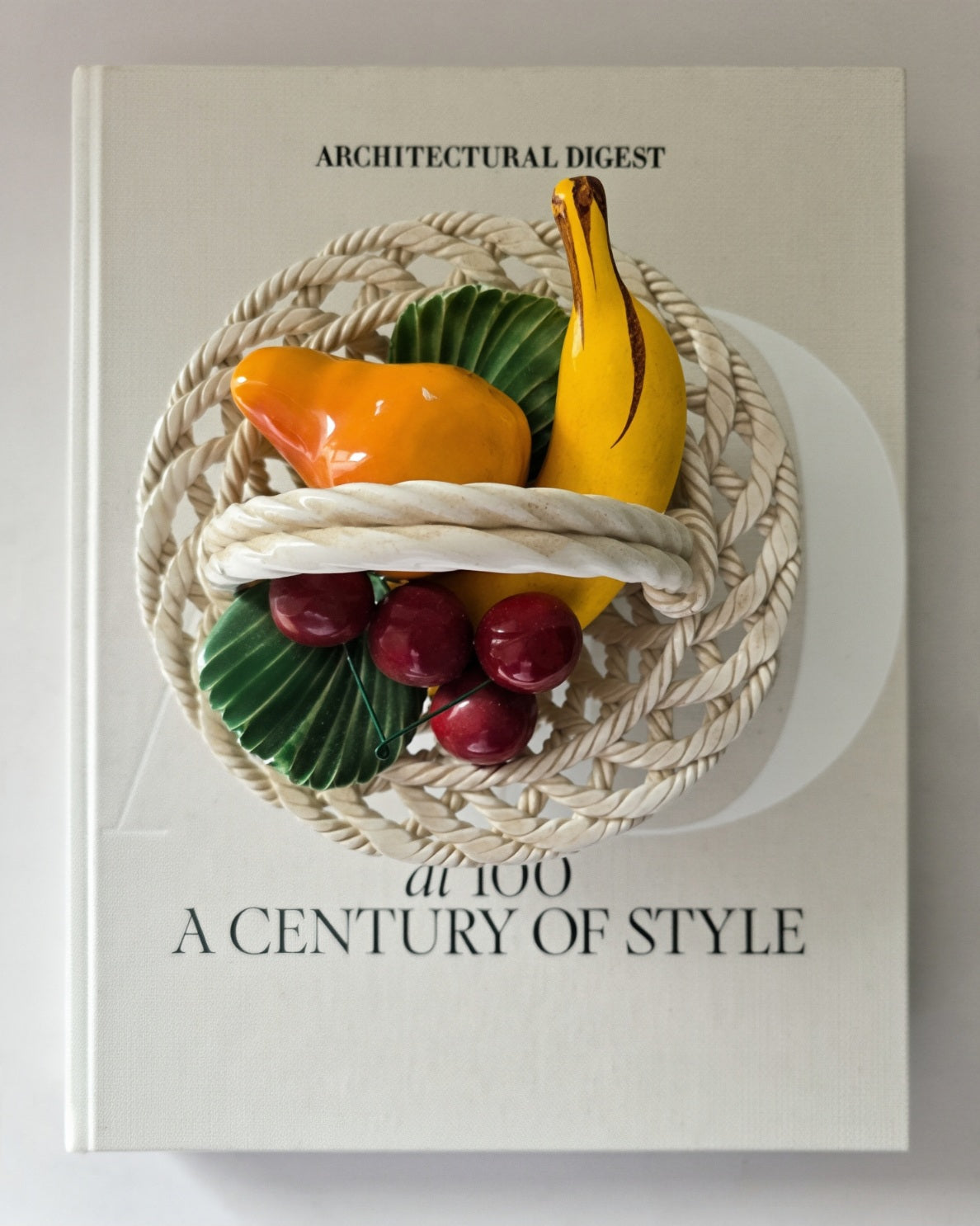 Vintage Italian Capodimonte Ceramic Fruit Basket