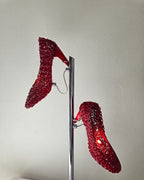 Unique Sculptural Red High Heel Shoe Lamp