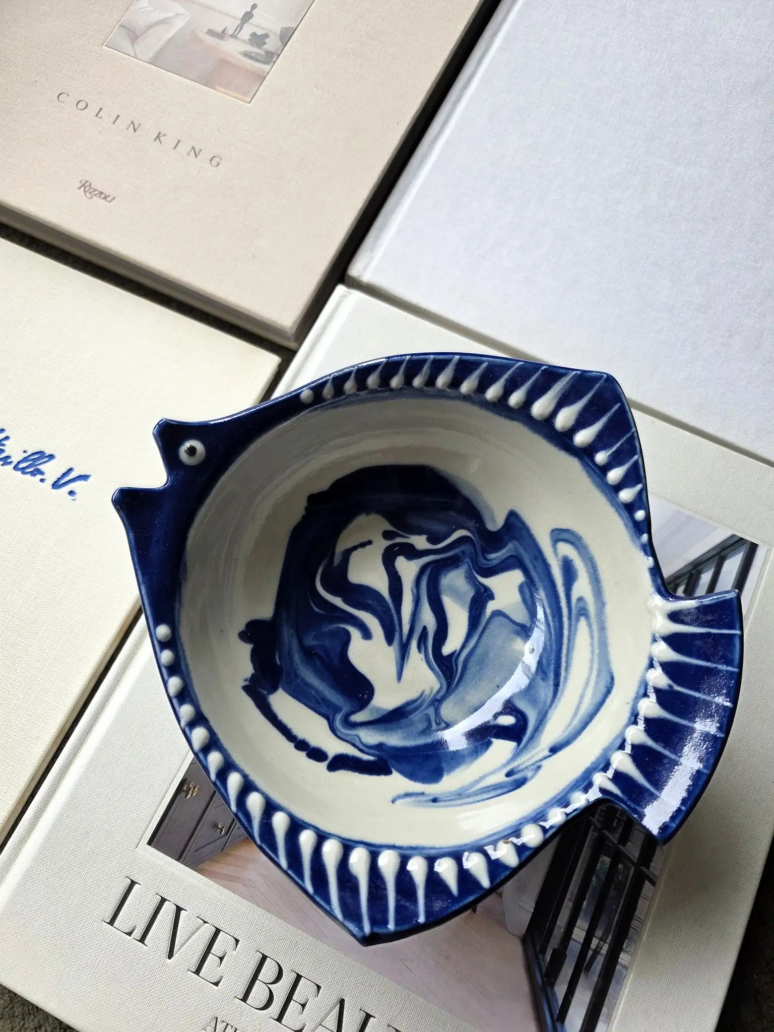 90s Handmade Fish Vide Poche by Stephanie Culling