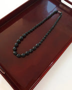 Vintage Etched Bead Necklace